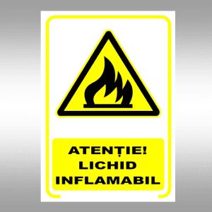 Set de 2 indicatoare A5 - ATENȚIE! LICHID INFLAMABIL