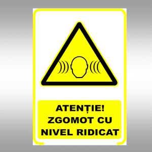 Set de 2 indicatoare A5 - ATENȚIE! ZGOMOT CU NIVEL RIDICAT
