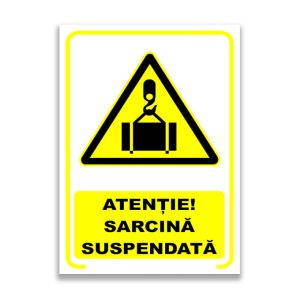 Set de 2 indicatoare A5 - ATENȚIE! SARCINĂ SUSPENDATĂ
