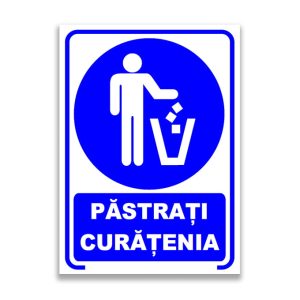Set de 2 indicatoare A4 - PĂSTRAȚI CURĂȚENIA