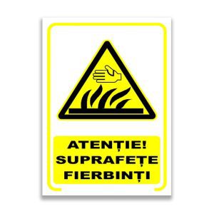 Set de 2 indicatoare A5 - ATENȚIE! SUPRAFEȚE FIERBINȚI