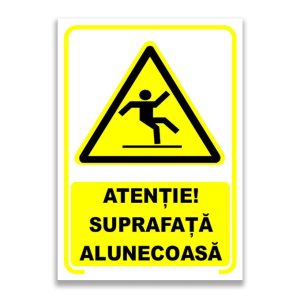 Set de 2 indicatoare A5 - ATENȚIE! SUPRAFAȚĂ ALUNECOASĂ