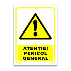 Set de 2 indicatoare A5 - ATENȚIE! PERICOL GENERAL