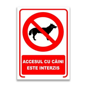 set-de-2-indicatoare-a5-accesul-cu-caini-este-interzis