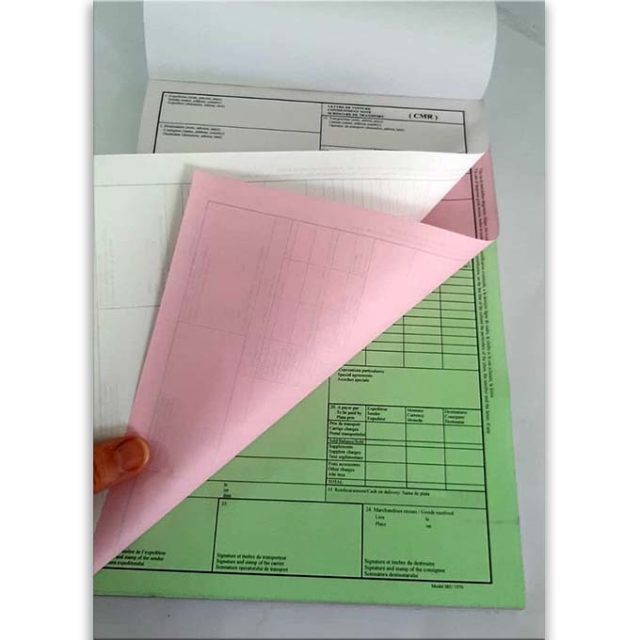 Formular CMR - 3 exemplare/set, 50 seturi/bloc A4 - imagine 2
