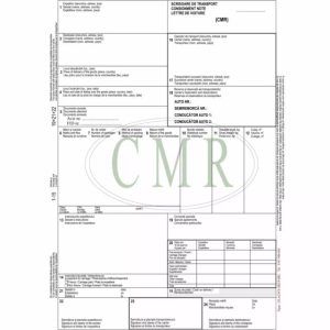 Formular CMR - 4 exemplare/set, 25 seturi/bloc A4
