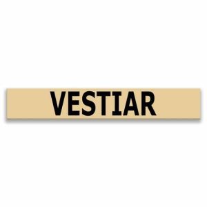 Plăcuțe uși 5x30 cm - VESTIAR