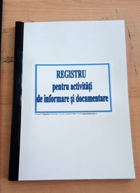Condică de prezență pentru personalul didactic A4 (cu copertă duplex)