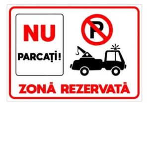 set-de-2-indicatoare-autocolante-a4-nu-parcati-zona-rezervata